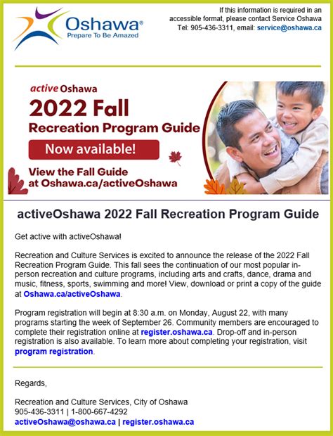 oshawa activity guide|city of oshawa recreation guide.